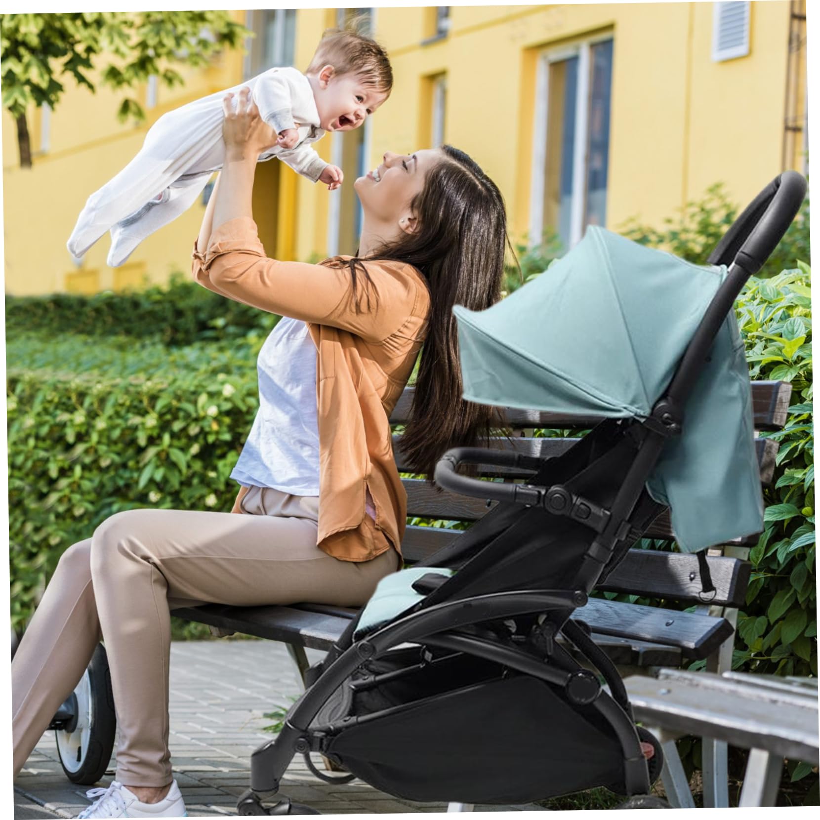 Maniglia per passeggino per protezione di sicurezza per bambini Maniglia per passeggino con angolo regolabile Facile installazione e rimozione Prodotti di sicurezza anticaduta per bambini.