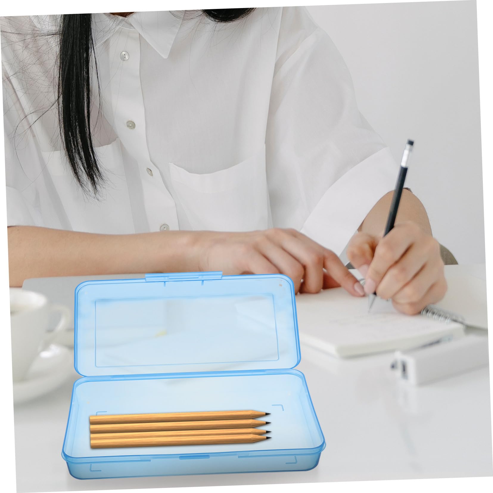 TEHAUX 5pezzi Portapenne Astuccio Capacità Chiusura Organizer Per Cancelleria Per Scuola e