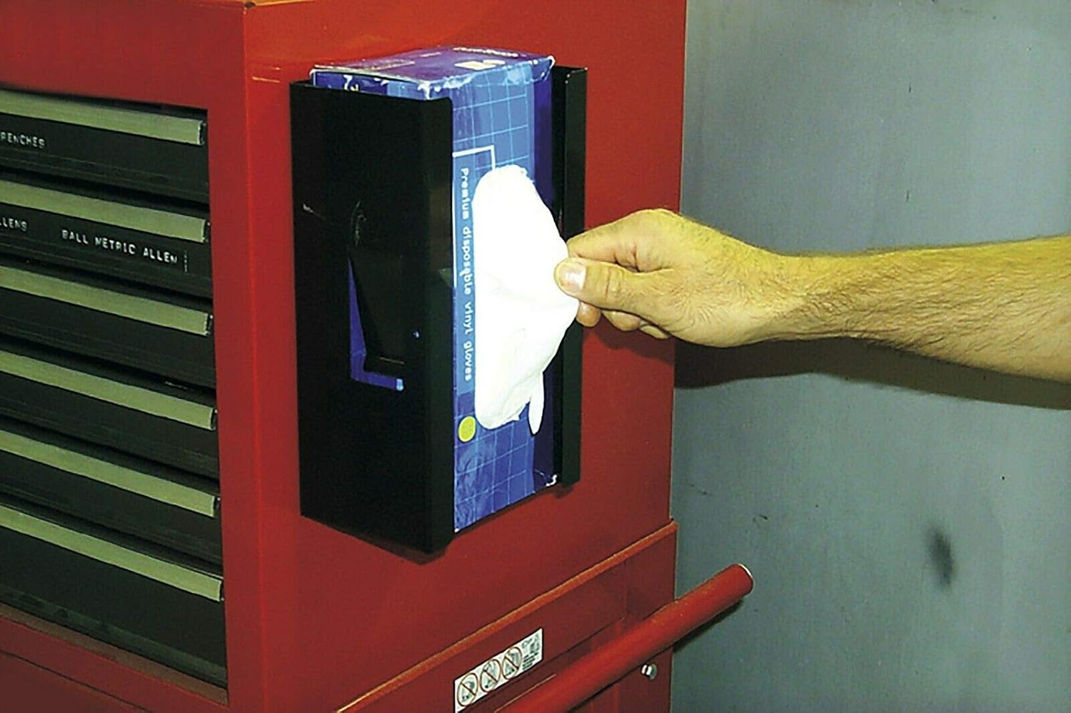 Lisle 20130 Magnetic Glove Dispenser,United States, Black