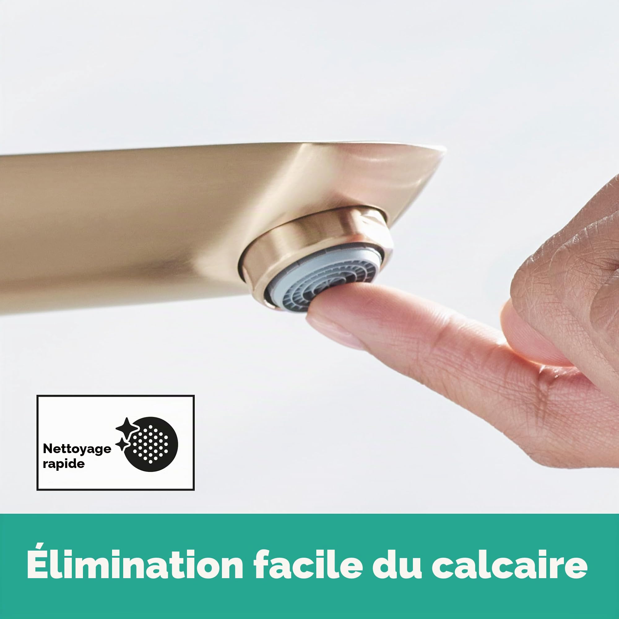 hansgrohe Talis E Mitigeur de lavabo 240, sans tirette ni vidage, bronze brossé, 71717140