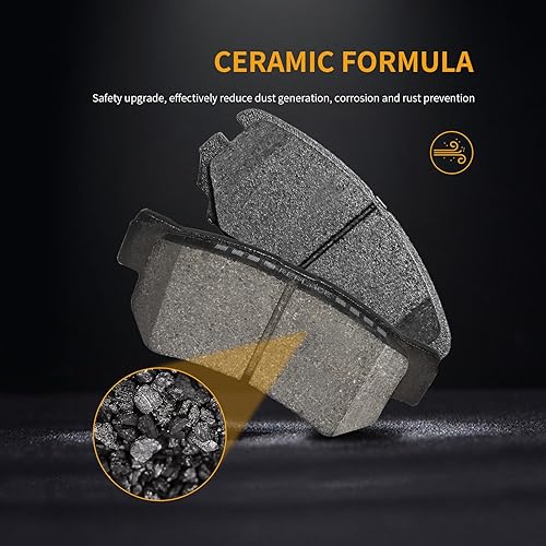 Miniatura 4 de Juego de pastillas de freno de disco delanteras y traseras de cerámica con herrajes DS924 DS813 de repuesto para Kia Magentis 2003 2004 2005 2006