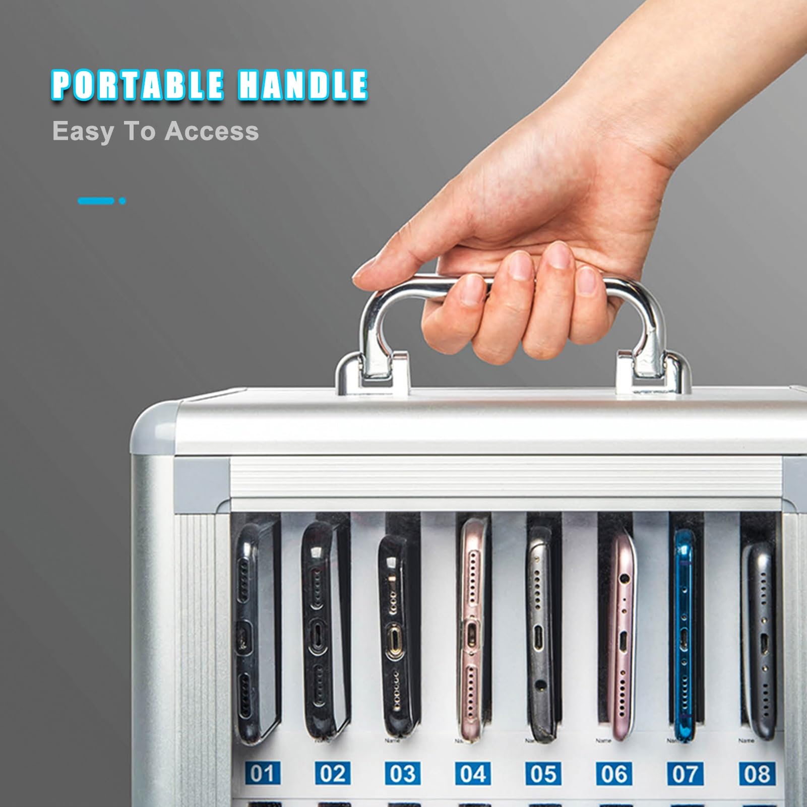 Sunshine-Sonew Boîte De Rangement De Bureau En Bois Boîte De Rangement Pour Téléphone Portable