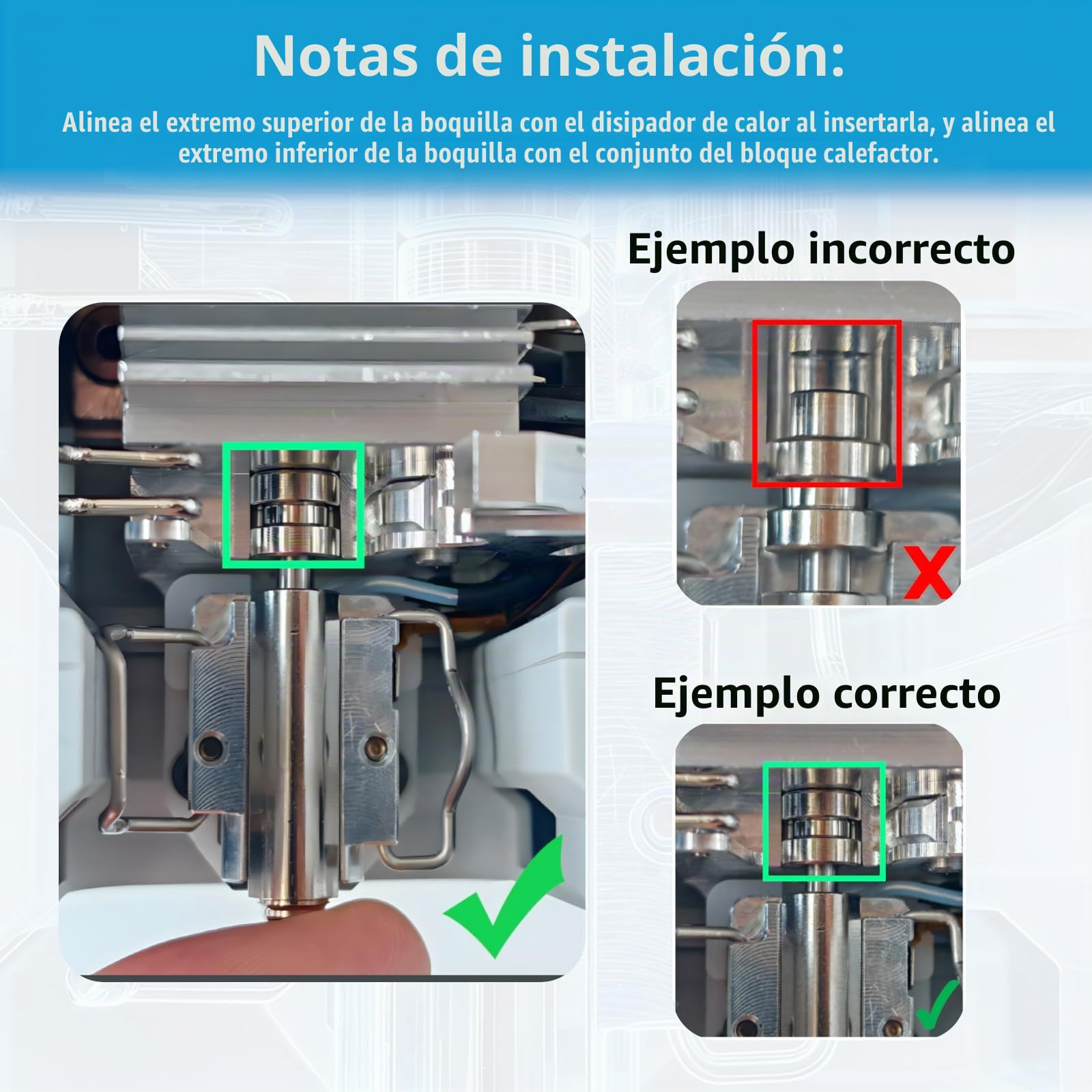 2 boquillas de 0,4 mm para Anycubic Kobra X, Kobra 4, tubo integrado, boquillas de acero endurecido, cambio rápido, metal de alta velocidad, boquilla Hotend Kobra X de repuesto cabezal de impresión