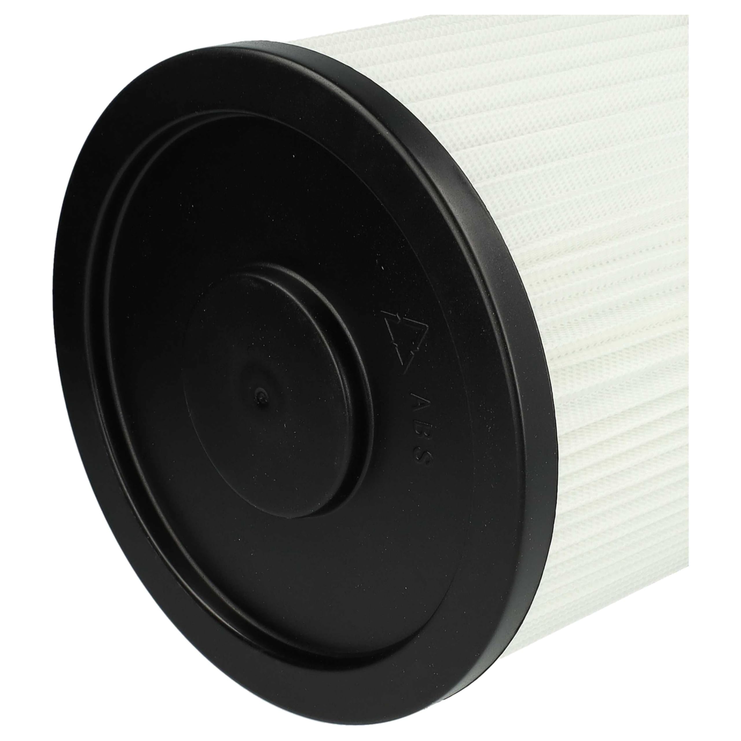 vhbw 4x filtro a pieghe piatte compatibile con Alaska WVC 1600 aspirapolvere - nero/bianco