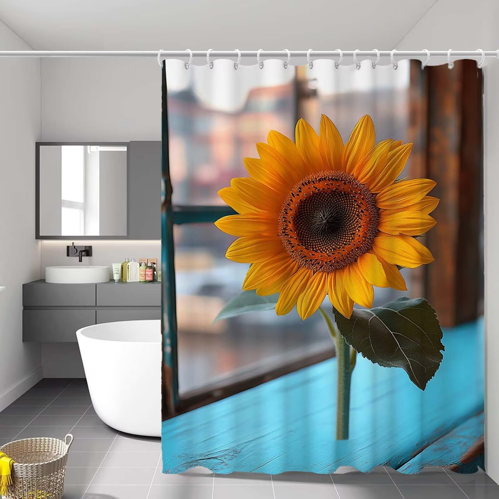 Rideau de douche polyester de qualité supérieure avec motif imprimé