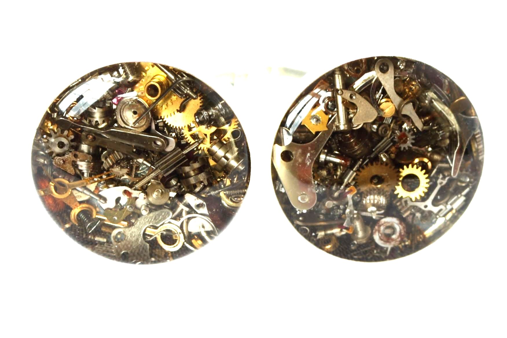 Sophie Hutchinson DesignsSteampunk Cufflinks, Watch Parts Cufflinks, Watch Movement Cufflinks, Fathers Day Cufflinks