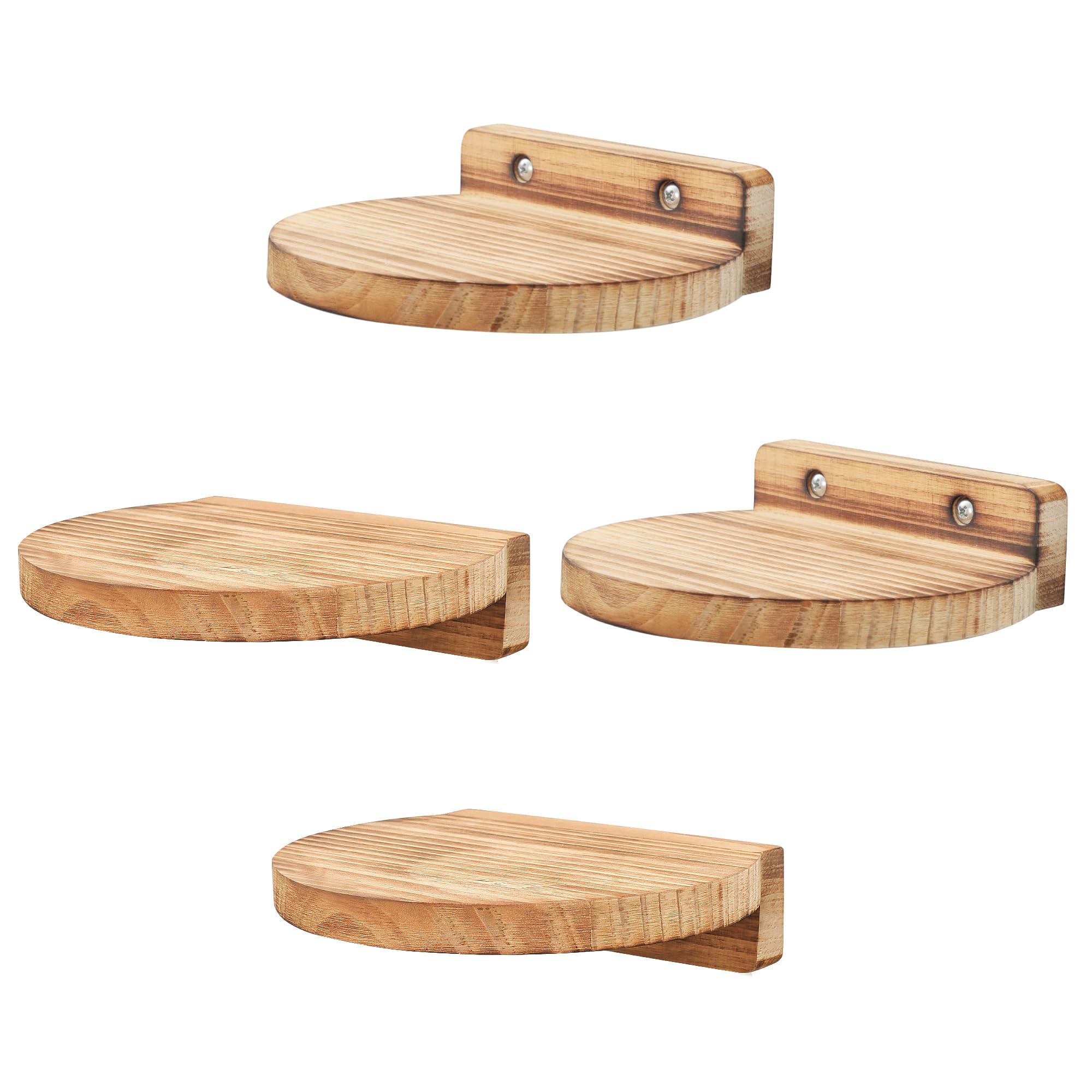 Round Small Floating Shelf,Small Wall Shelves,Mini Speaker Shelf Wood
