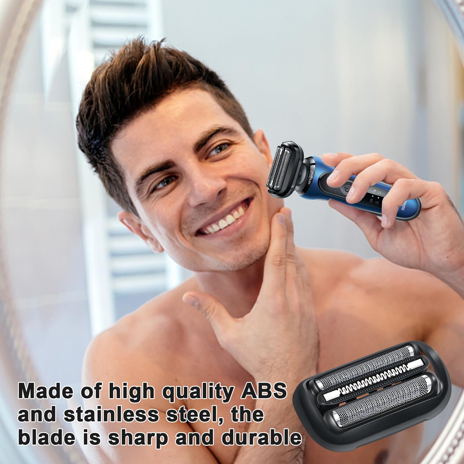 53B Testina Rasoio Serie 5, S5 Testina di Ricambio Serie 5 Accessori di Ricambio per Rasoio 53B Compatibile Con Series 5 und 6 Series 5018S 5049S 5762 5764 6075CC 6020S 6040CS