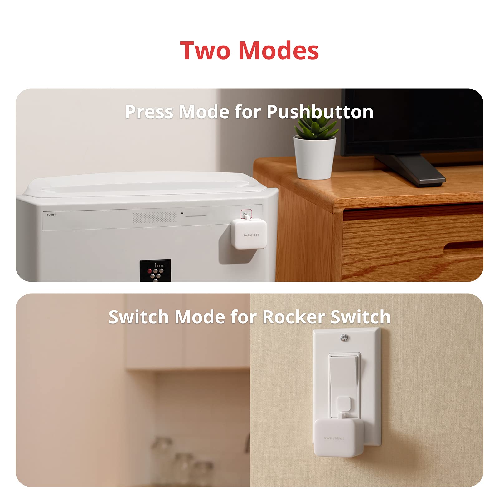 SwitchBot Smart Switch Button Pusher No Wiring, Wireless App or Timer