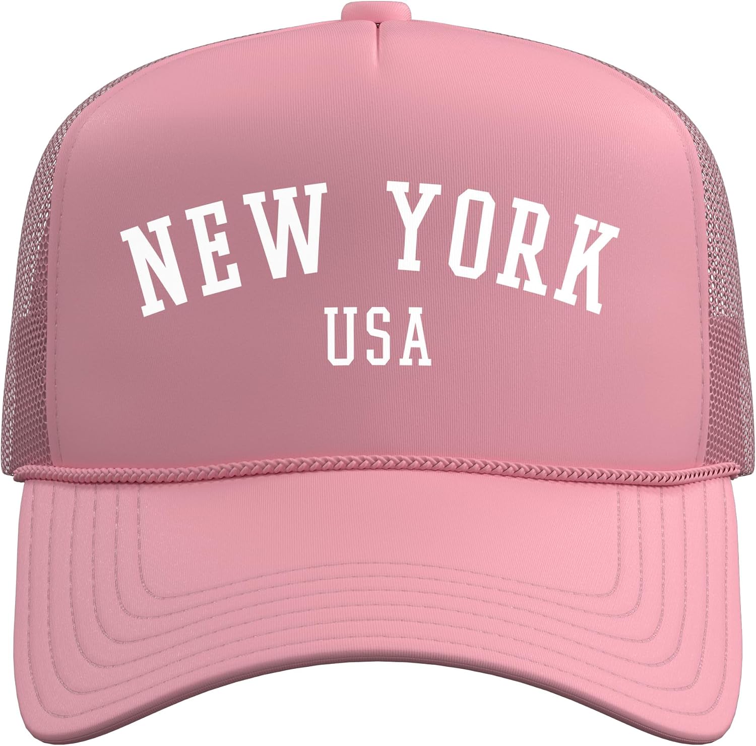 New York, USA Travel Souvenir Popular City Trucker Hat with Adjustable Mesh Back image 2