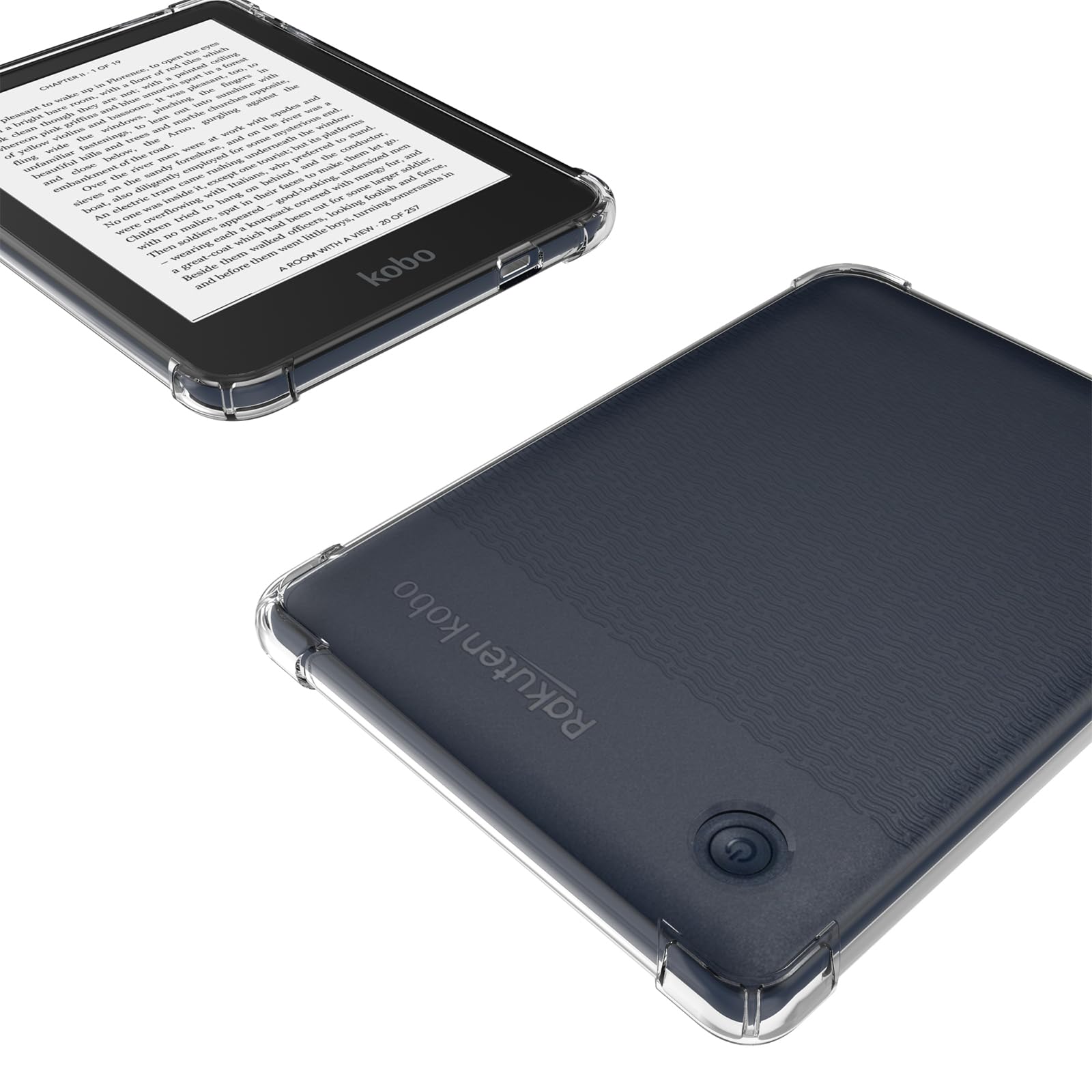 Custodia per Kobo Clara Colour/Clara BW/Clara 2E Custodia trasparente per il nuovo Kobo Clara Colour/Clara BW/Clara 2E 6" Retro in Silicone Leggero Antigraffio