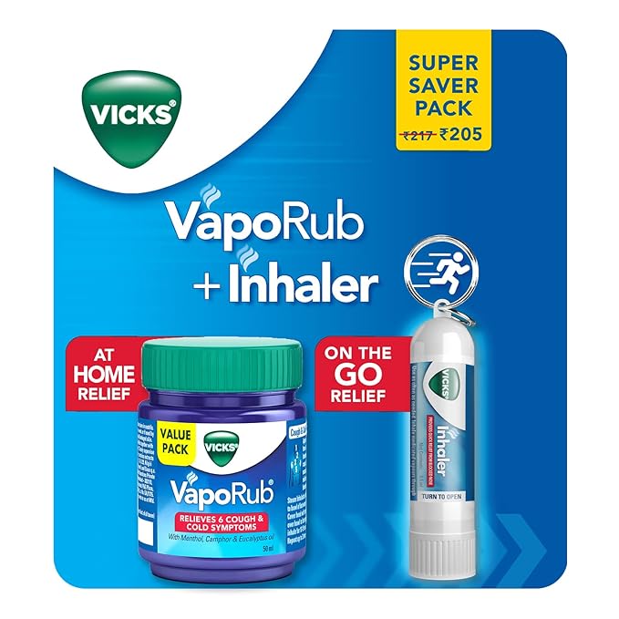 Vicks VapoRub + Inhaler Super Saver Pack Amazon.in Health & Personal