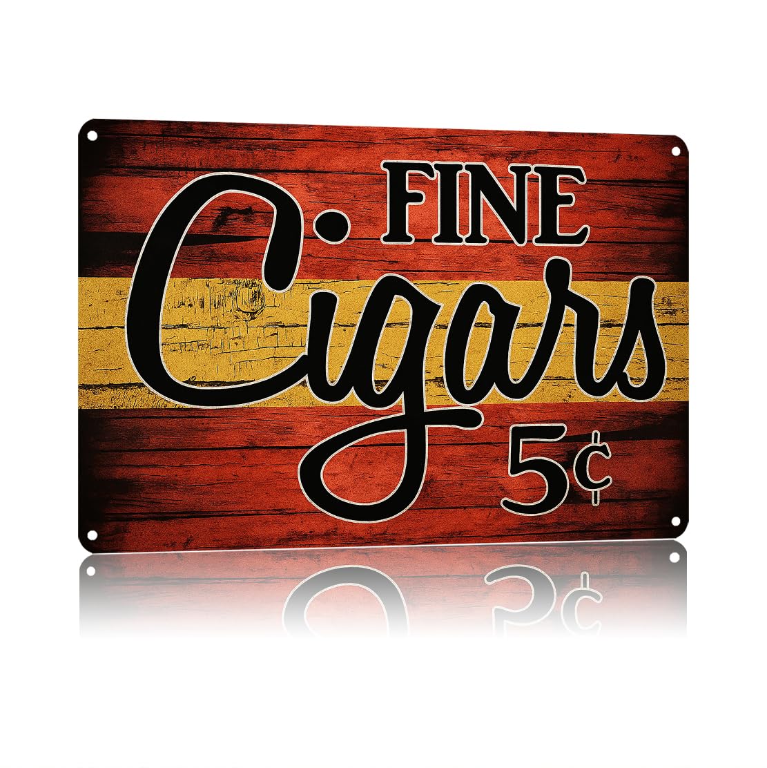 KWQDOZF Funny Metal Signs Posters CIGARS Sign Wall Art for Yard Outdoor Lawn Garden Home Decor 8X12inch
