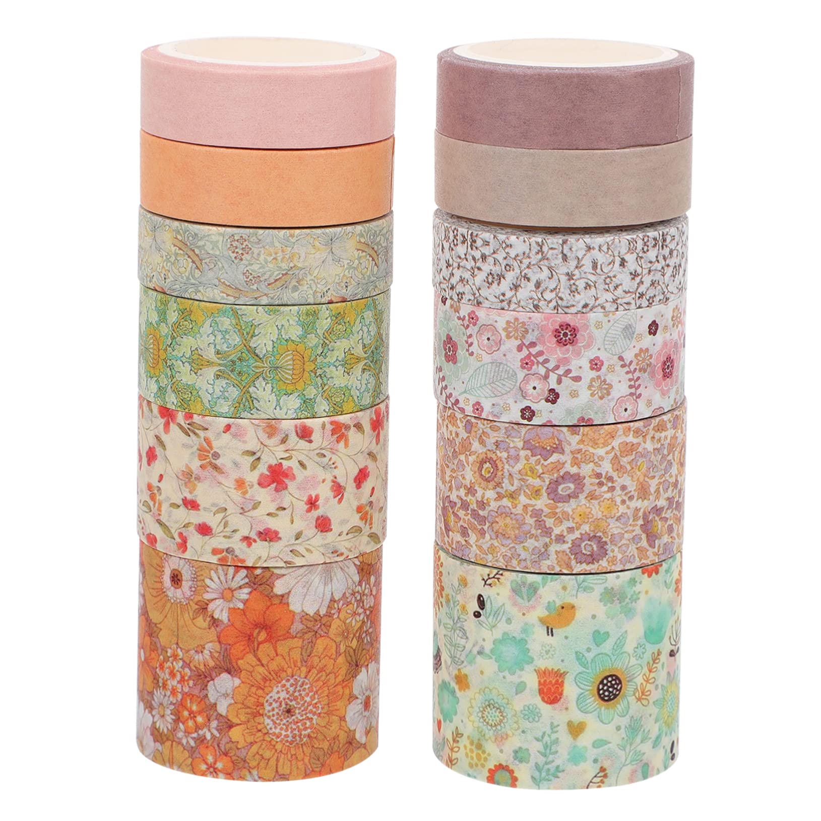 STOBOK 36rollen Washi Tape Dekorative Papierklebebänder Mit Floralen Motiven Für Scrapbooking Und -projekte Kreative Handbuchgestaltung Für Journals Und Bastelarbeiten