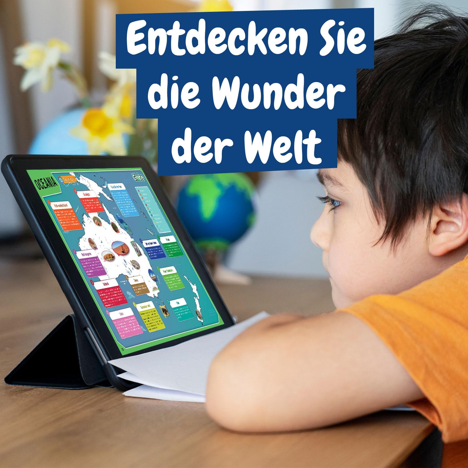 Science4you Globus Beleuchtet für Jungens & Mädchen +8 Jahre – Kinderatlas Kinder: Globus Deko auf Englisch mit Weltkarte, Spiel des Wissens und Geographie Spiel, Lernspiele für Kinder 7 8 9 10 Jahre
