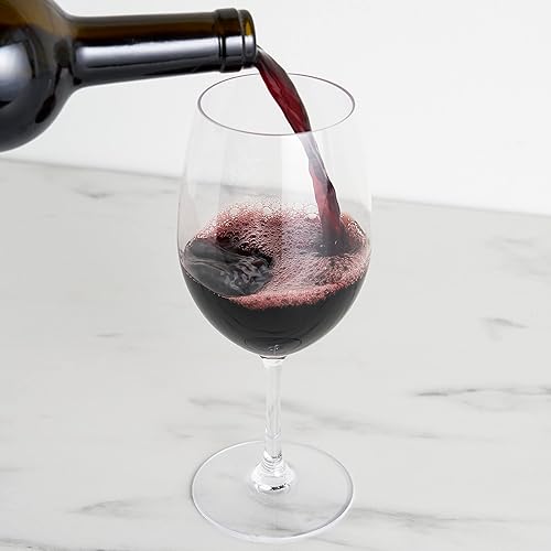Miniatura 4 de True Copas de vino irrompibles, vasos de plástico transparente, vaso de vidrio inastillable para vinos, bodas, aniversarios, fiestas de cumpleaños,