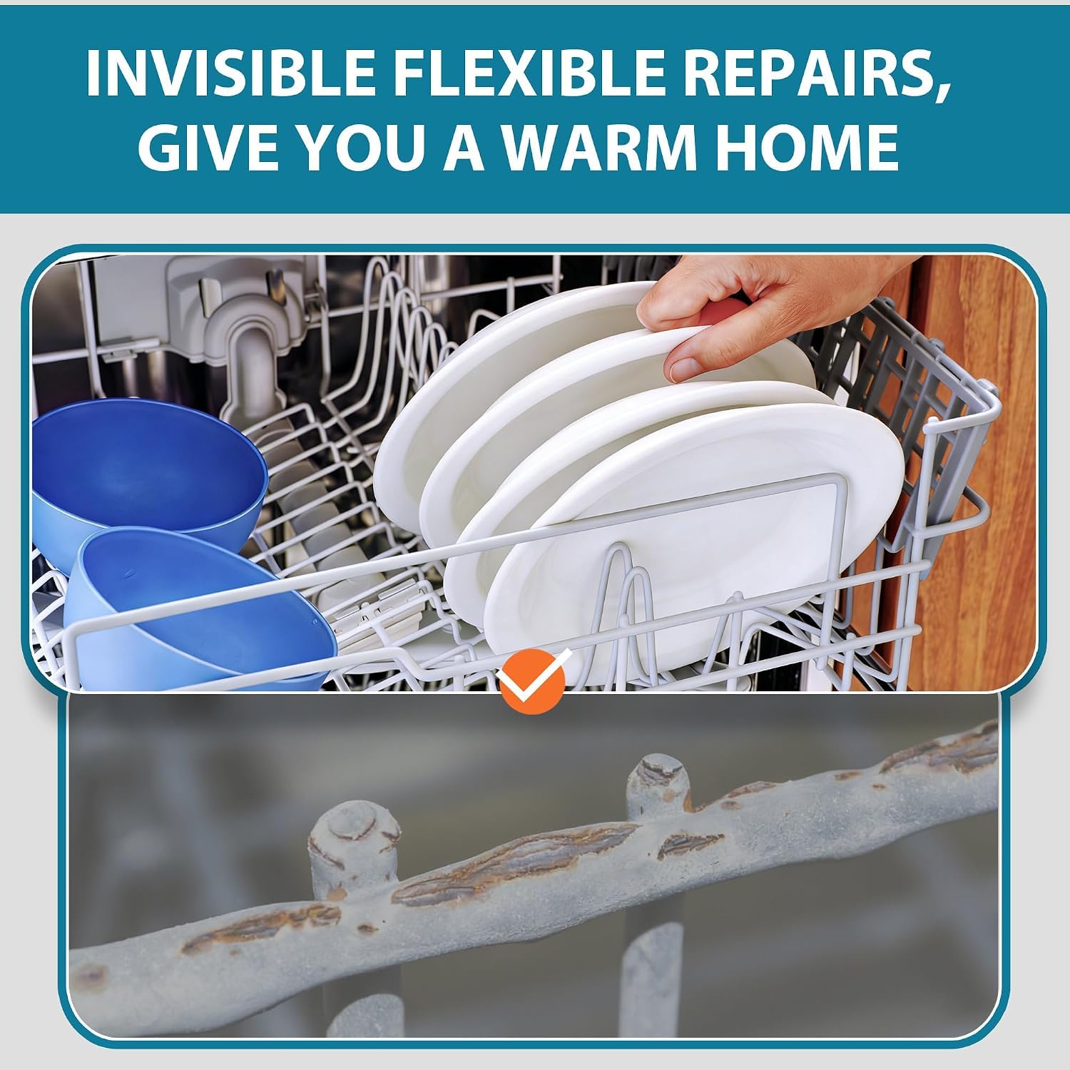 Dishwasher Rack Repair Paint - Rust Fix Kit -3 Dishwasher Rack Repair Paint - Rust Fix Kit -3