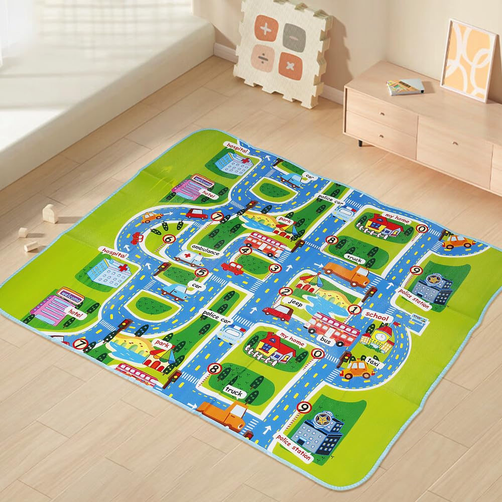 Tapis de jeux bébé pliable OHMG fini le sol froid et les bosses de bébé