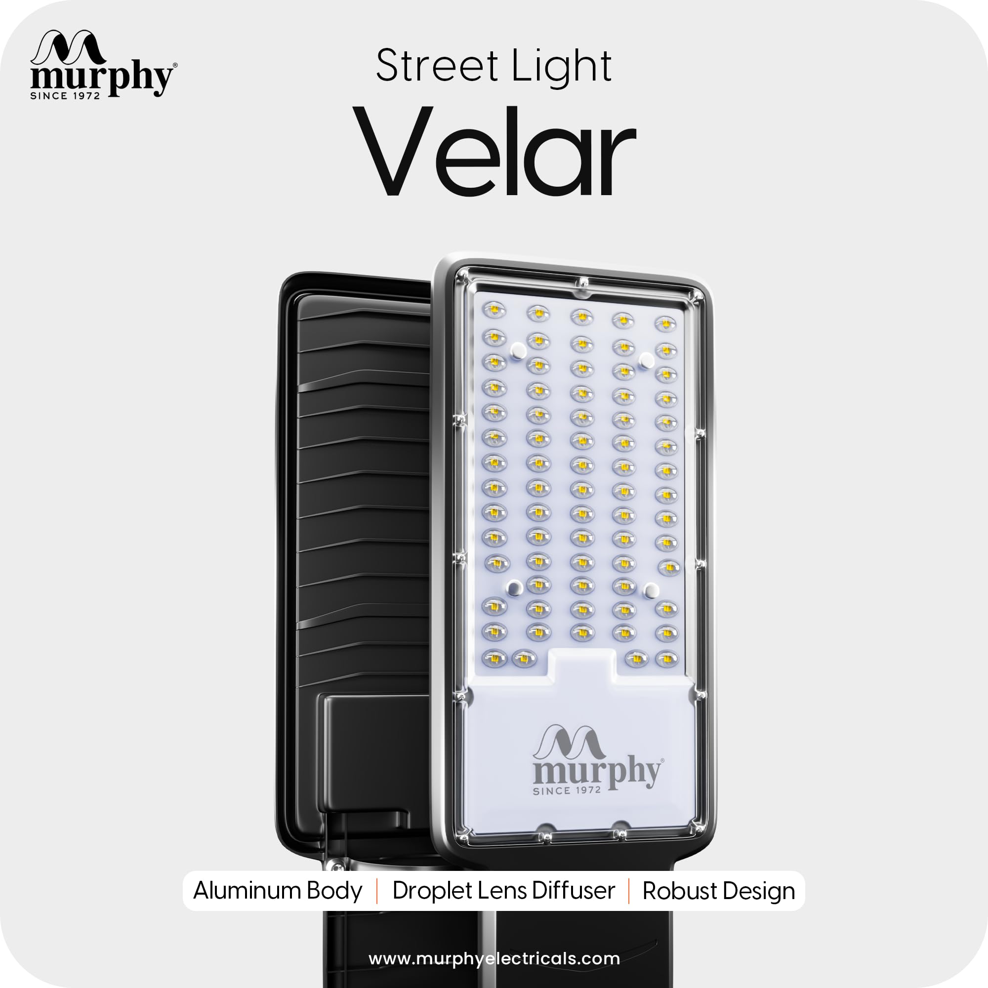Murphy LED Street Lights - 3600 Lumens, Waterproof & Auto On/Off -2