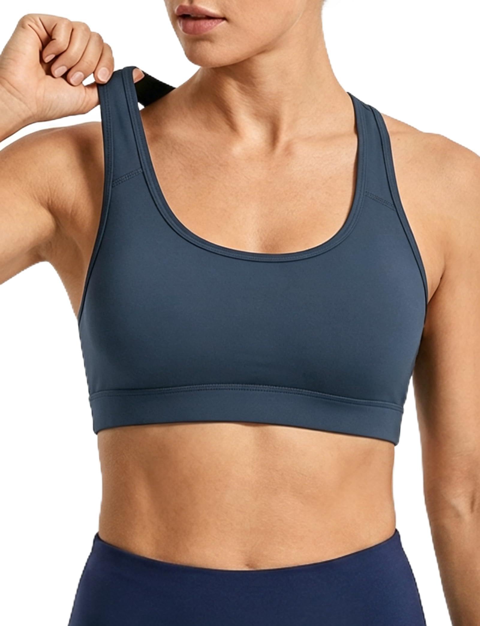 Buauty Sports Bras for Women, Medium Impact Support Sports Bra Push Up Workout Built in Bra Running Yoga
