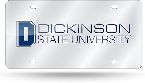 Miniatura 141 de Rico Industries Placa de matrícula de metal con incrustaciones láser de Florida Gators de la NCAA plateado,Alternativo,Negro -,Negro/Plata,Azul,azul