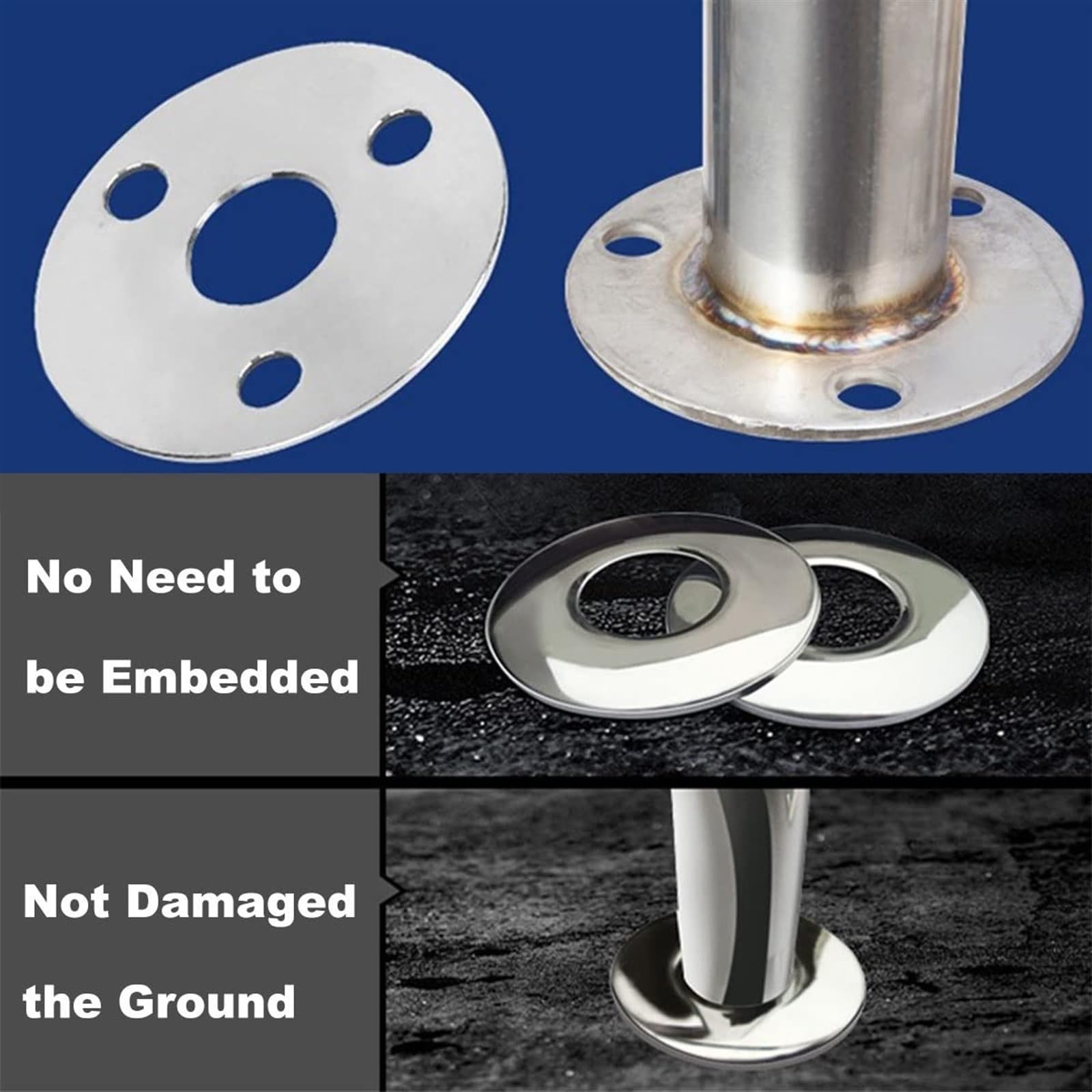 Barandilla De Piscina, Pasamanos De Escalera De Piscina De Acero Inoxidable 304, Kit Completo De Manija De Piscina De Fácil Instalación For SPA De Piscina En Casa (Size : Thick 1.2 mm)