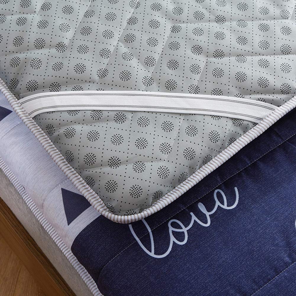 Surmatelas Matelas Tatami Japonais Matière Épais douce Matelassée en Matière de Coton Entièrement Remplissant Futon Matelas pour Dormir Invité, Tapis Sol Maison, Matelas Lit, Matelas,E,80x200cm