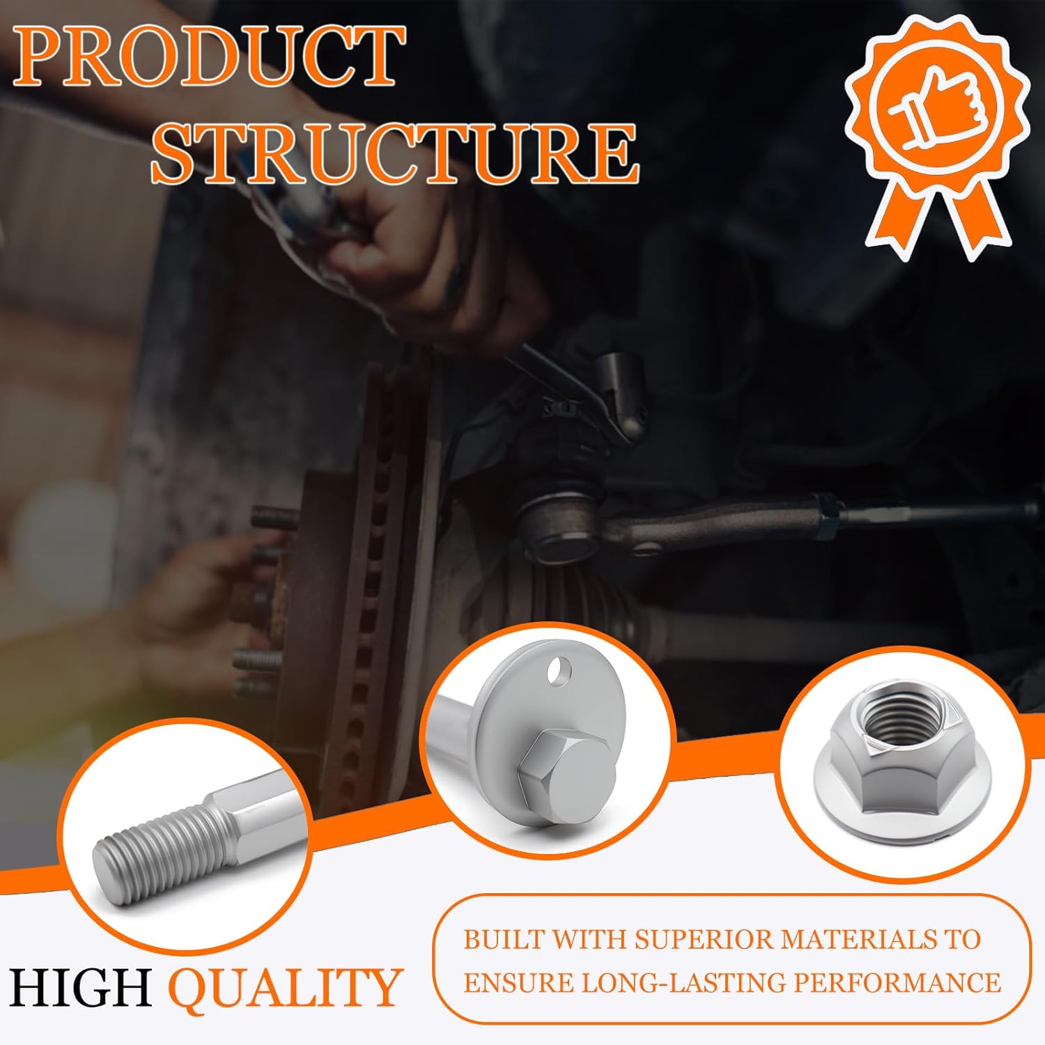 Front Control Arm Hardware Kit Compatible with Select Dodge Ram 1500 2500 3500 etc,Replace OEM 13817,6512912AA