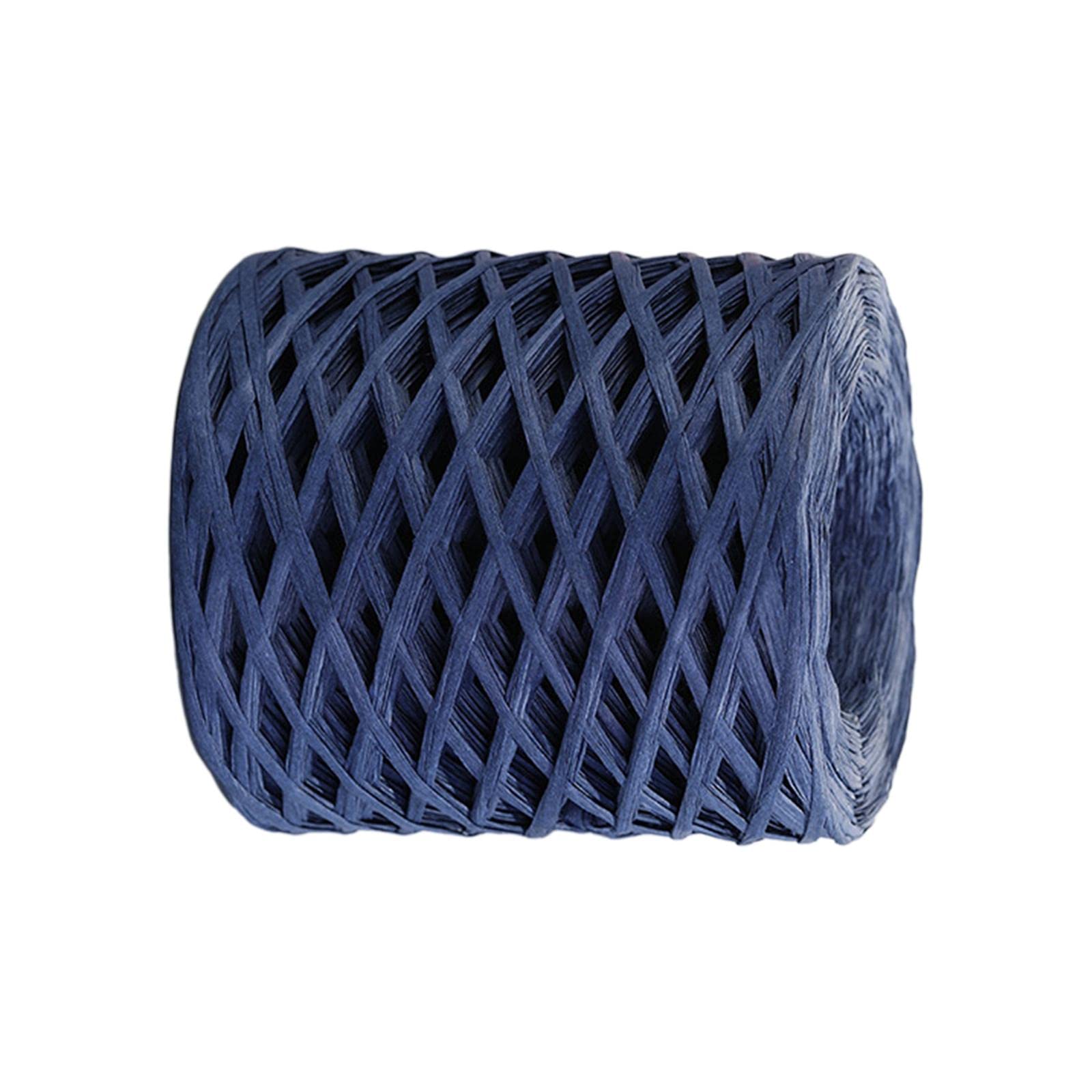 Merishopp 218.72yd Raffia Paper Ribbon Decor for Weaving Gift Wrapping DIY Craft Dark Blue Crafts | Multi-Purpose Craft Supplies | Crafting Pieces | Ribbon-image-22
