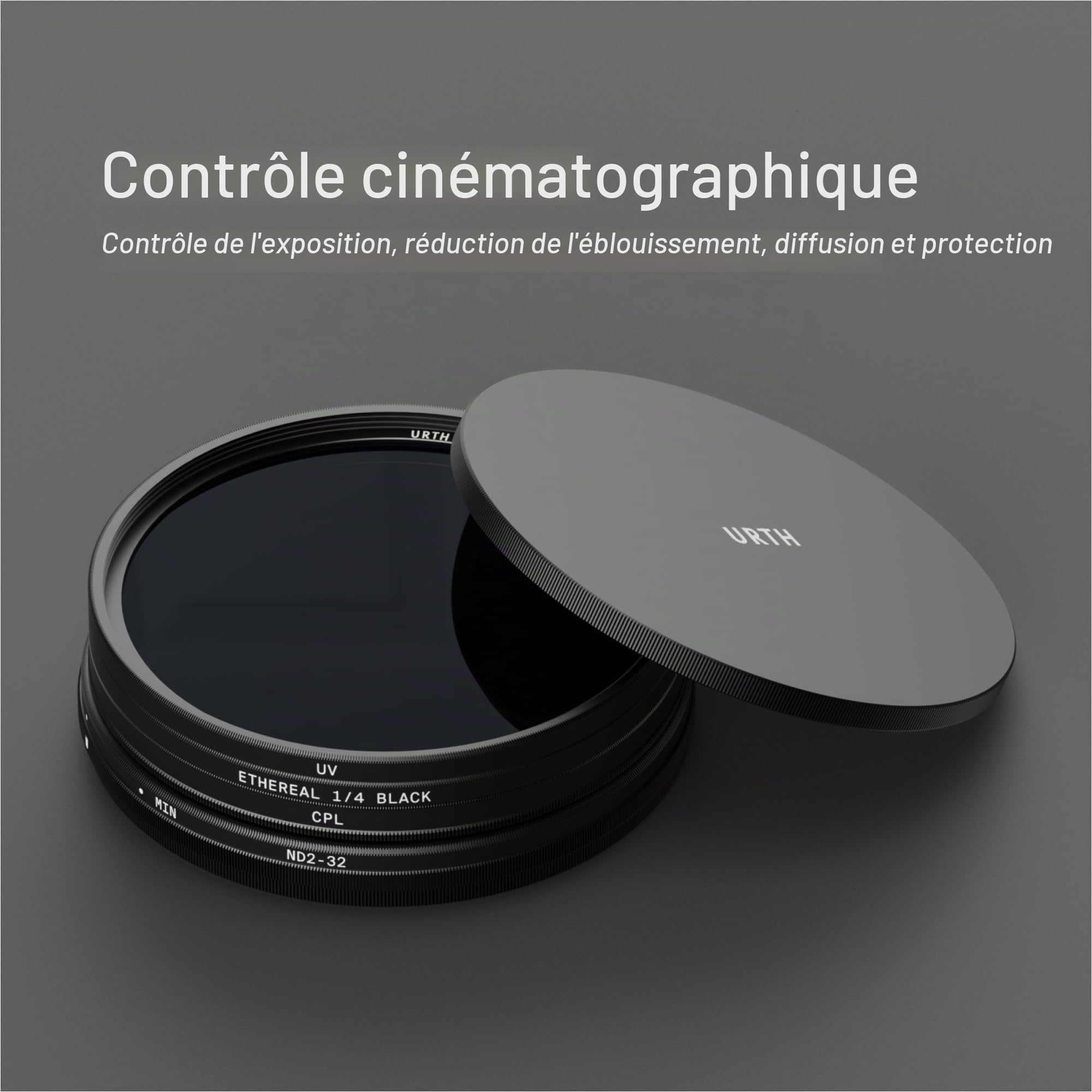 Urth Kit Filtres Cinématographique 4-en-1 77 mm (Plus)