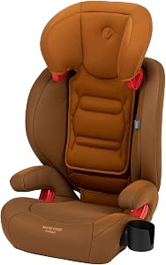Maxi-Cosi RodiSport 2-in-1 Convertible Booster Car Seat | High Back & Backless Modes | 7-Position Adjustable Height | Integrated Belt Guides | Rigid-LATCH System | Cognac