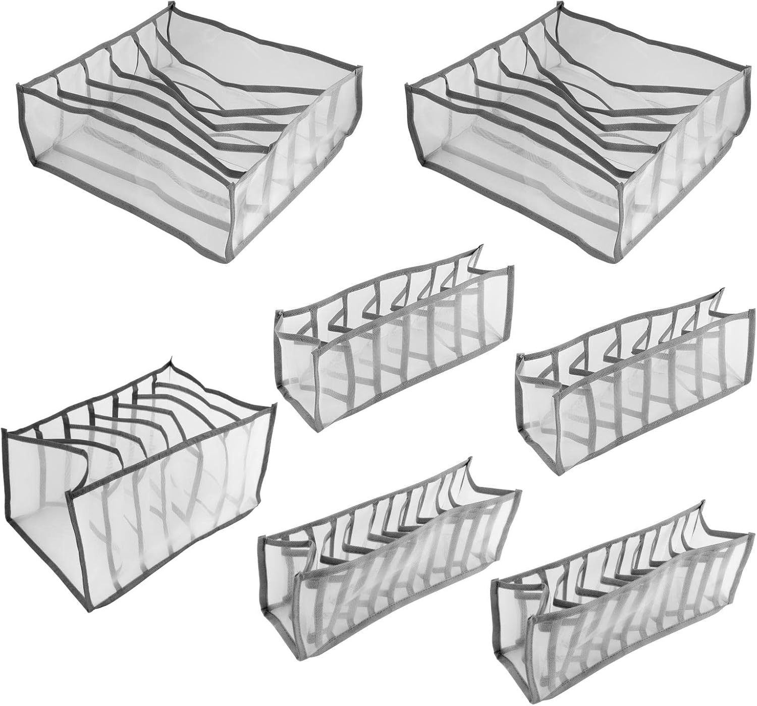 QOONESTL 7pcs/set Underwear Organizer, Closet Clothes