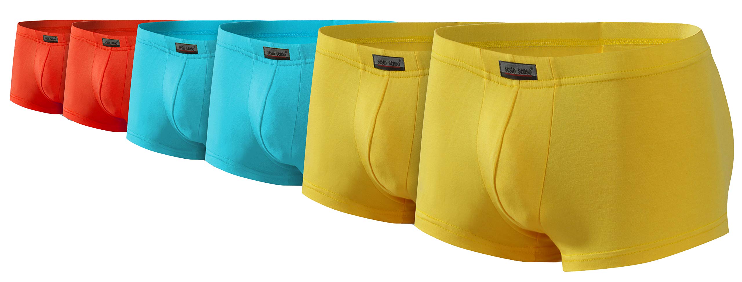Sesto Senso Boxer Męskie Pack 1 6 12 Włókno bambusowe Mini Boxershots Dopasowane majtki Bielizna