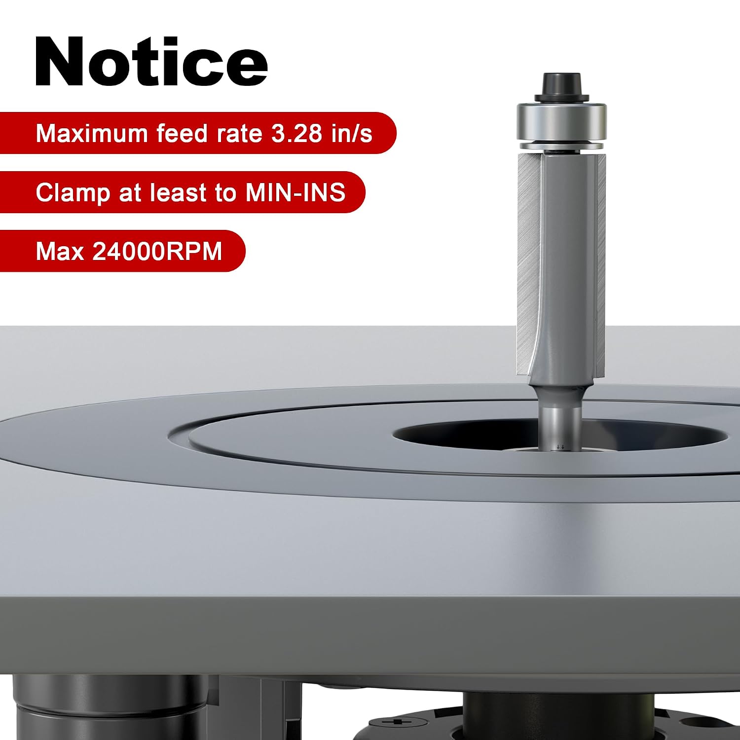 4PCS Flush Trim Router Bit Set, 1/4 Inch Shank YG6X Alloy Top Bearing, 24000RPM High Speed, 1/4" 5/16" 3/8" 1/2" Cutting Diameter, for Woodworking MDF Plywood Solid Wood Particleboard