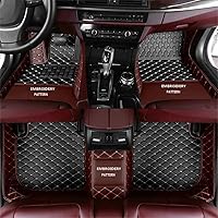 Vista 5 de Alfombrillas personalizadas para automóvil, sedán, SUV, automóvil, deportivo, antideslizantes, de lujo (negro dorado)