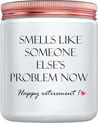 Retirement Gifts for Women Men, Best Happy Retired 2025 Candles, Funny Teacher Coworkers Nurses Retired Gift Ideas, Lavender Scent