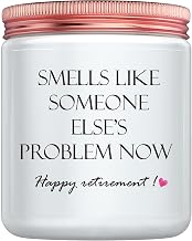 Retirement Gifts for Women Men, Best Happy Retired 2025 Candles, Funny Teacher Coworkers Nurses Retired Gift Ideas, Lavender Scent
