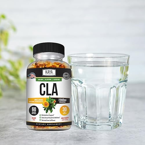 Miniatura 6 de Kaya Naturals Cápsulas CLA  Ácido linoleico conjugado  Sin OMG y sin gluten (60 unidades (paquete de 1))