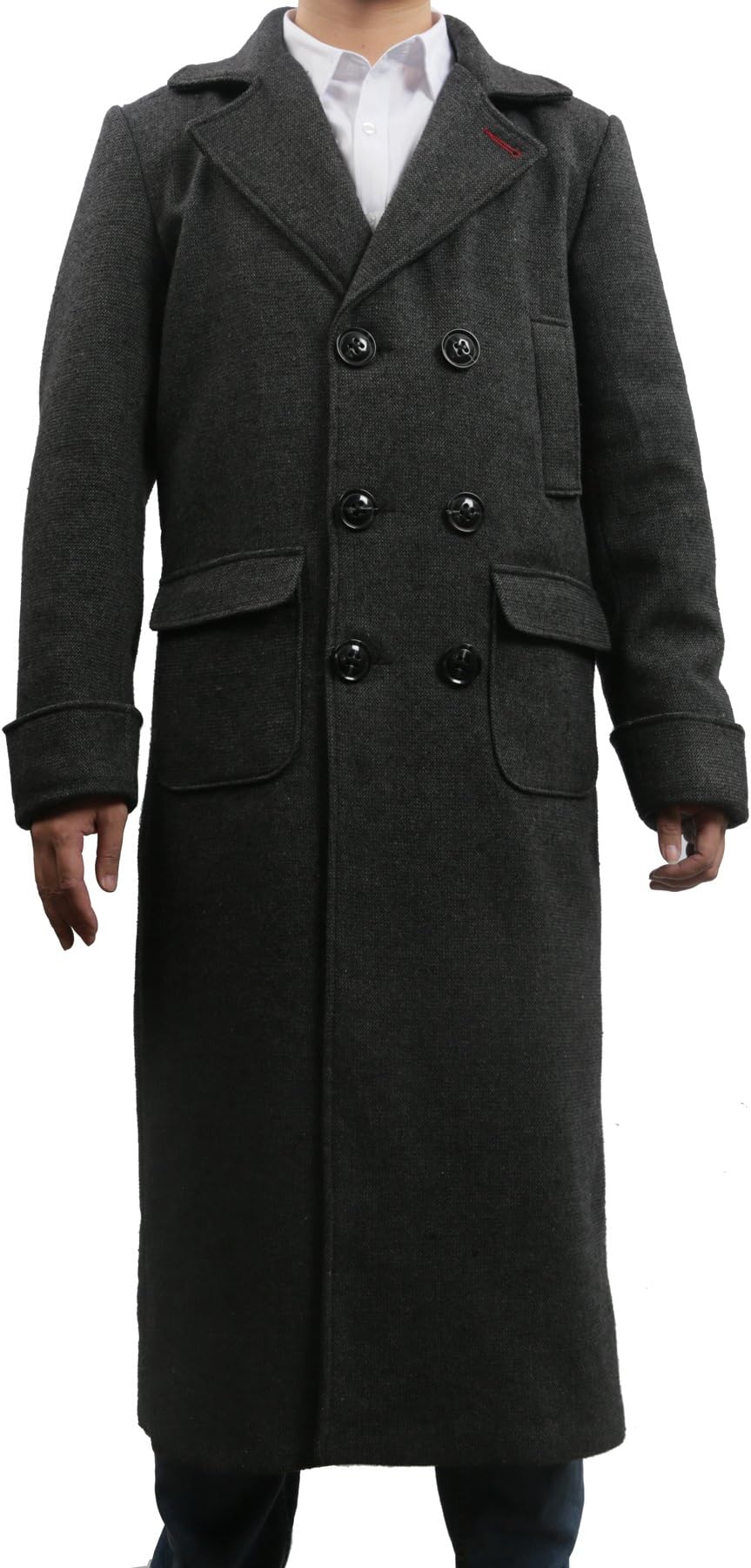 Stylish Detective Cosplay Jacket Trench Coat Costume for Adult Halloween Small
