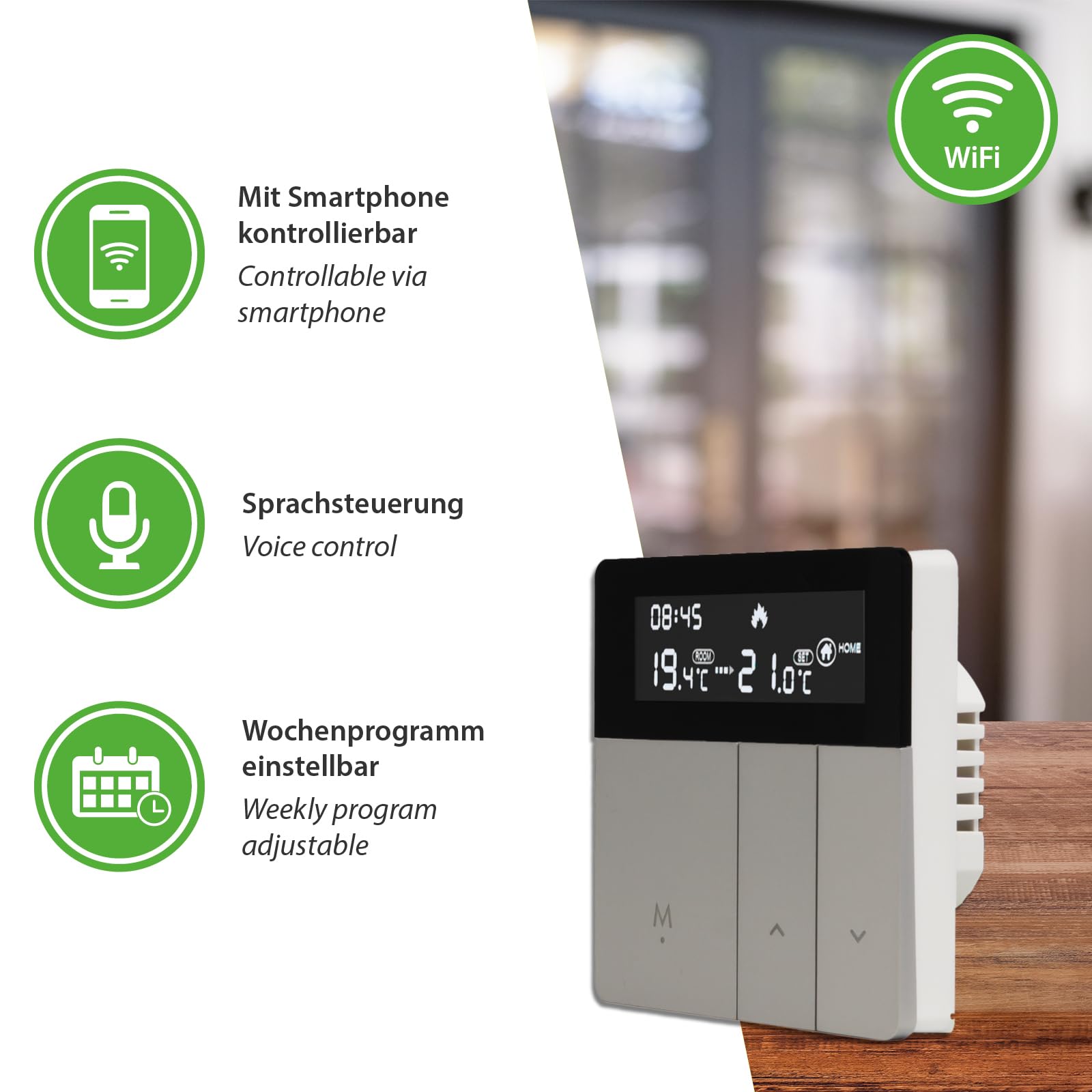 TH213 termostato wifi cronotermostato intelligente alexa Tuya Smart