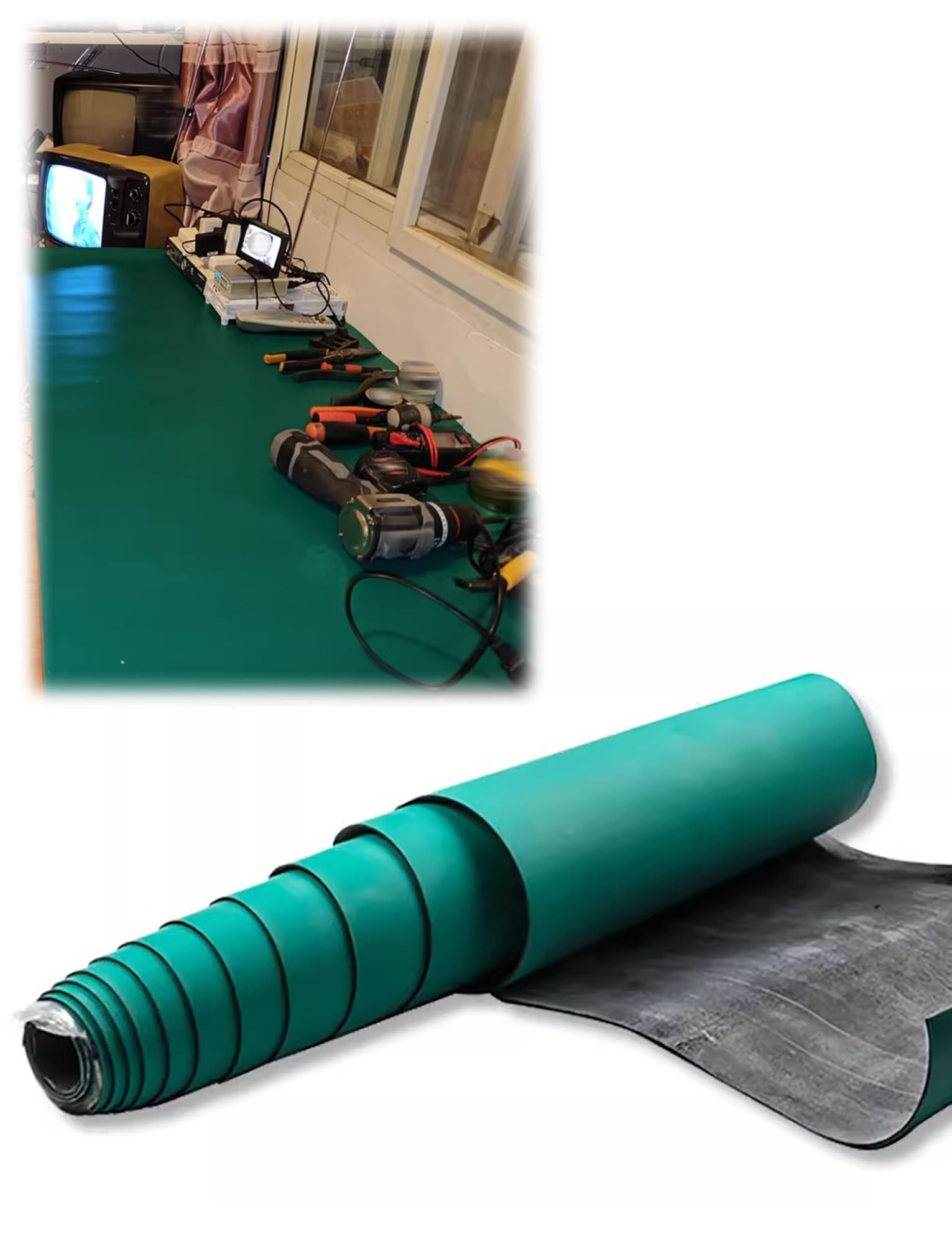 Soldering Mat, Static-Safe Heat Resistant PVC Mat Soldering, Electronics Workbench, Phone, Multiple Sizes(120x100cm/3.9x3.3ft)