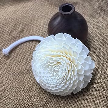 3 Pcs Diffuser Flower Heads Fragrance Flower Diffuser Essential Oil Diffuser Sticks Decorative Flower Diffuser Sticks Aroma Diffuser Sticks Replacement with Cotton Rope for Home Decoration