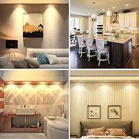 HEKEE LED Beépíthető Spotlámpa 8W Mennyezeti Világítás 2700K Meleg Fehér IP44 Vízálló 800lm 5 Darabos Szett 4