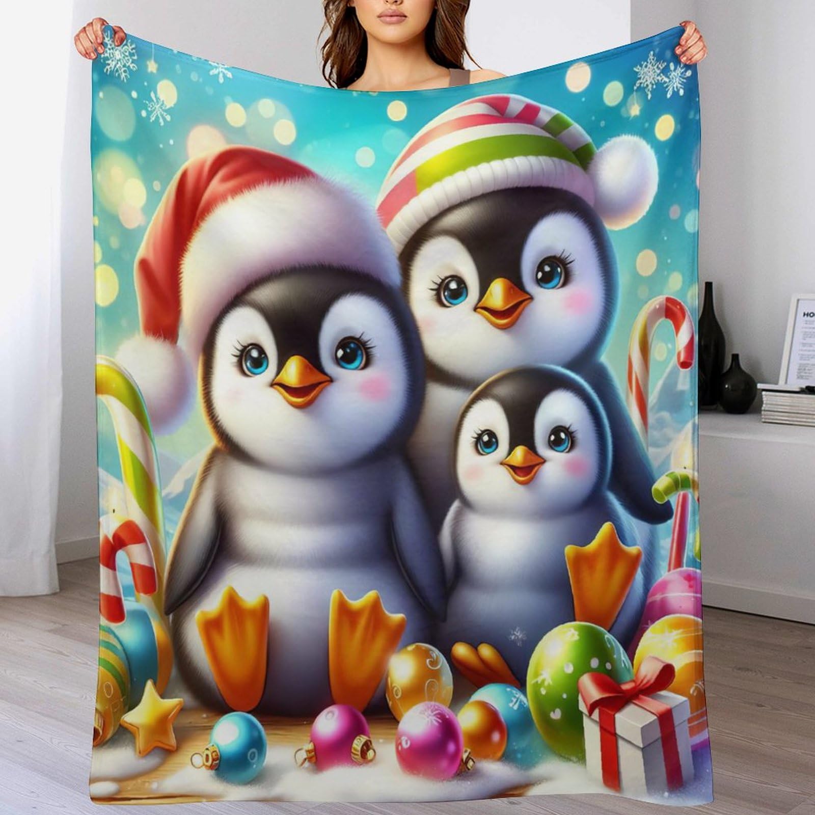Couverture polaire chaude en flanelle isolante pour affronter l'hiver sur le canapé