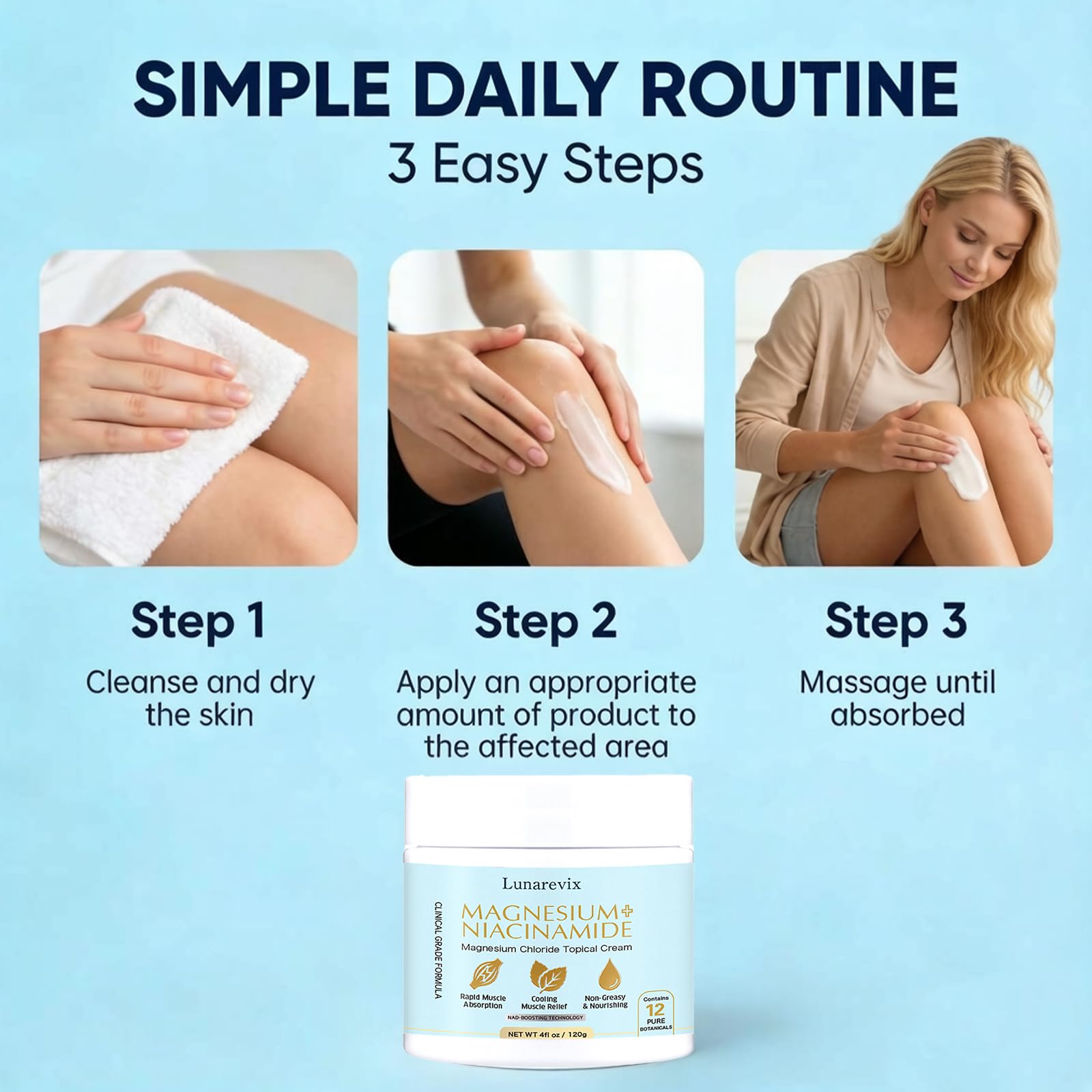 Magnesium Niacinamide Topical Peak Health Relief Cream — Amazon image 9