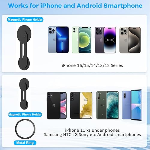 Miniatura 6 de Continuity - Soporte magnético para teléfono portátil - Adaptador de cámara de continuidad ajustable de 180 compatible con MagSafe para iOS 16 y