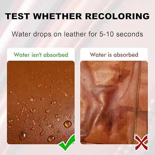 Miniatura 7 de STARTSO WORLD Bálsamo de recoloración de cuero, kit de reparación de cuero crema para muebles, tinte de cuero, restaurador de color de cuero para