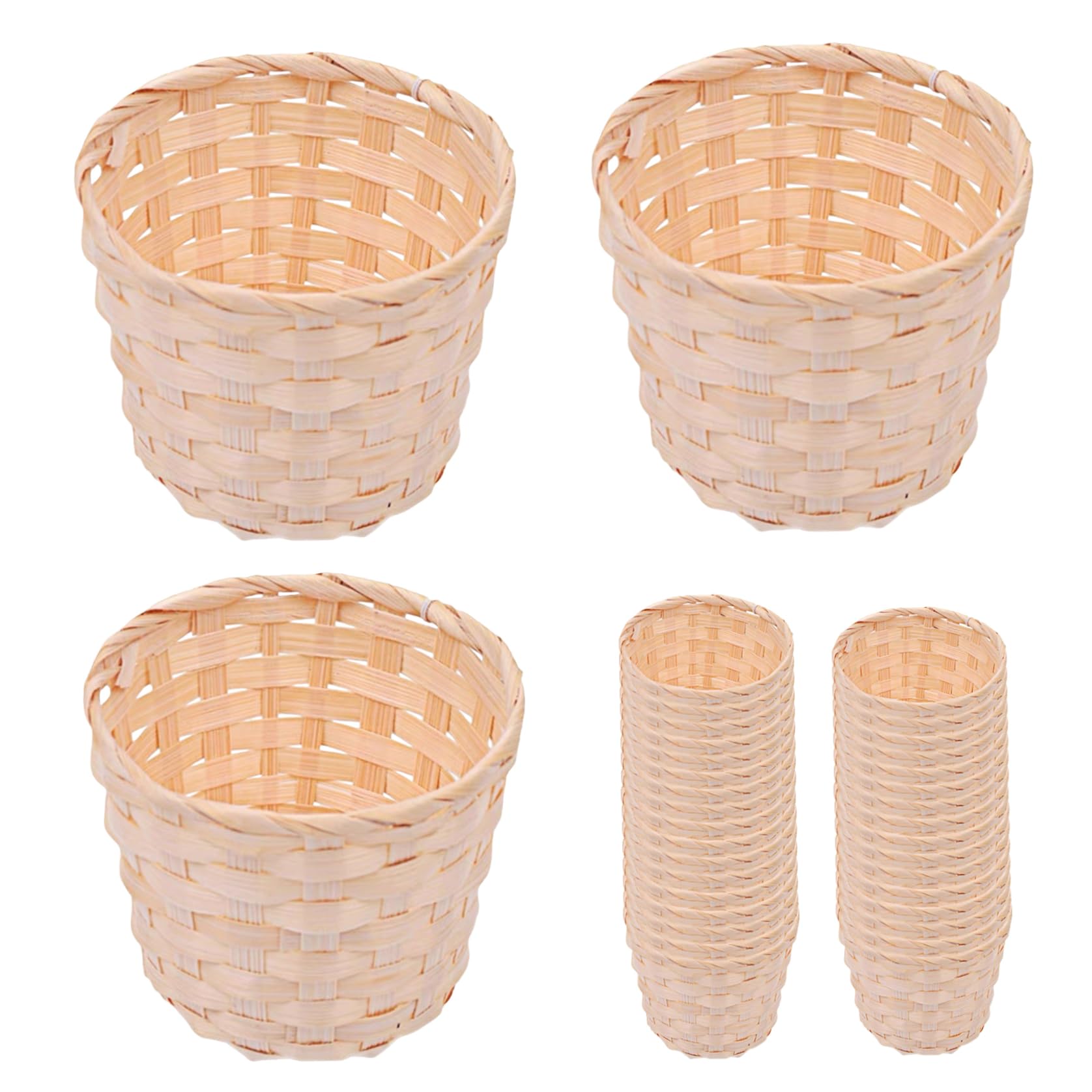 Panier à baies tissées en bambou pour pique-nique chic et table de fête