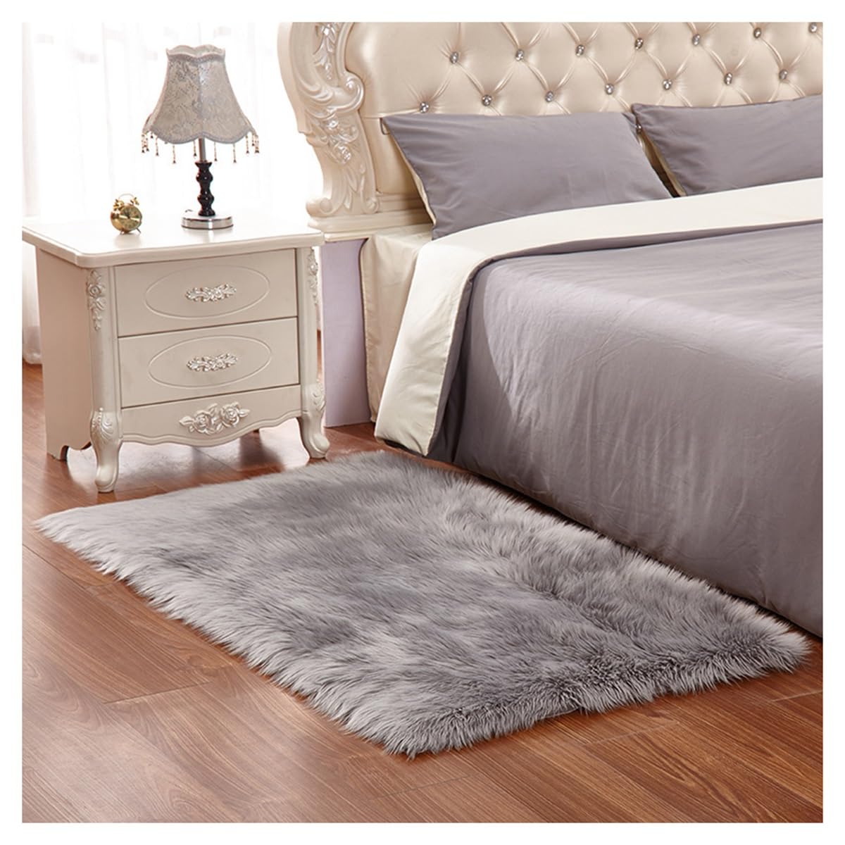 Tapis à poils longs moderne premium extra doux et épais pour intérieur