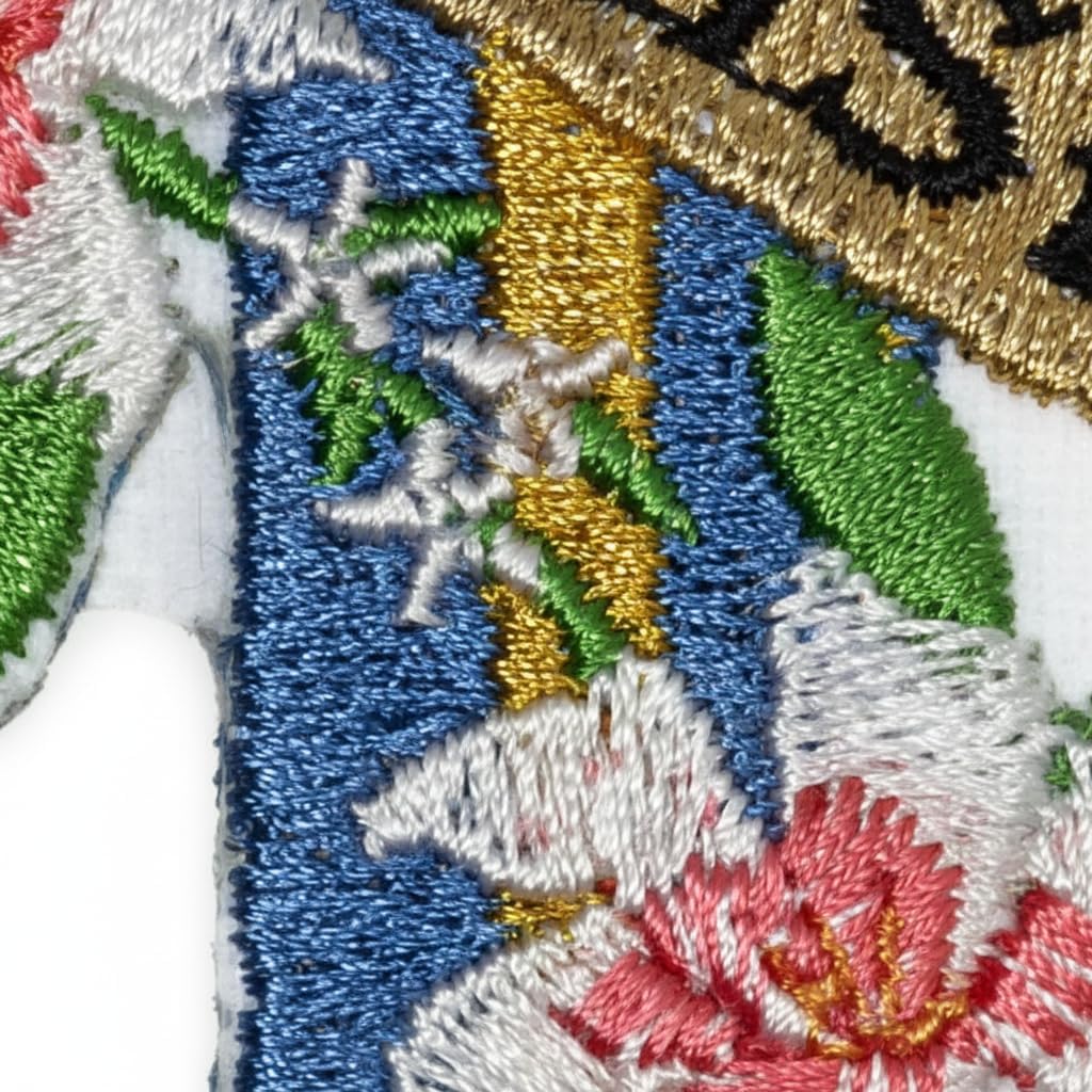 BeyondVision [Custom] Holy Sacred Cross with Nature's Bounty [He is Risen] Embroidery Iron On/Sew patch [6.0" x 4.1"][Made in USA]